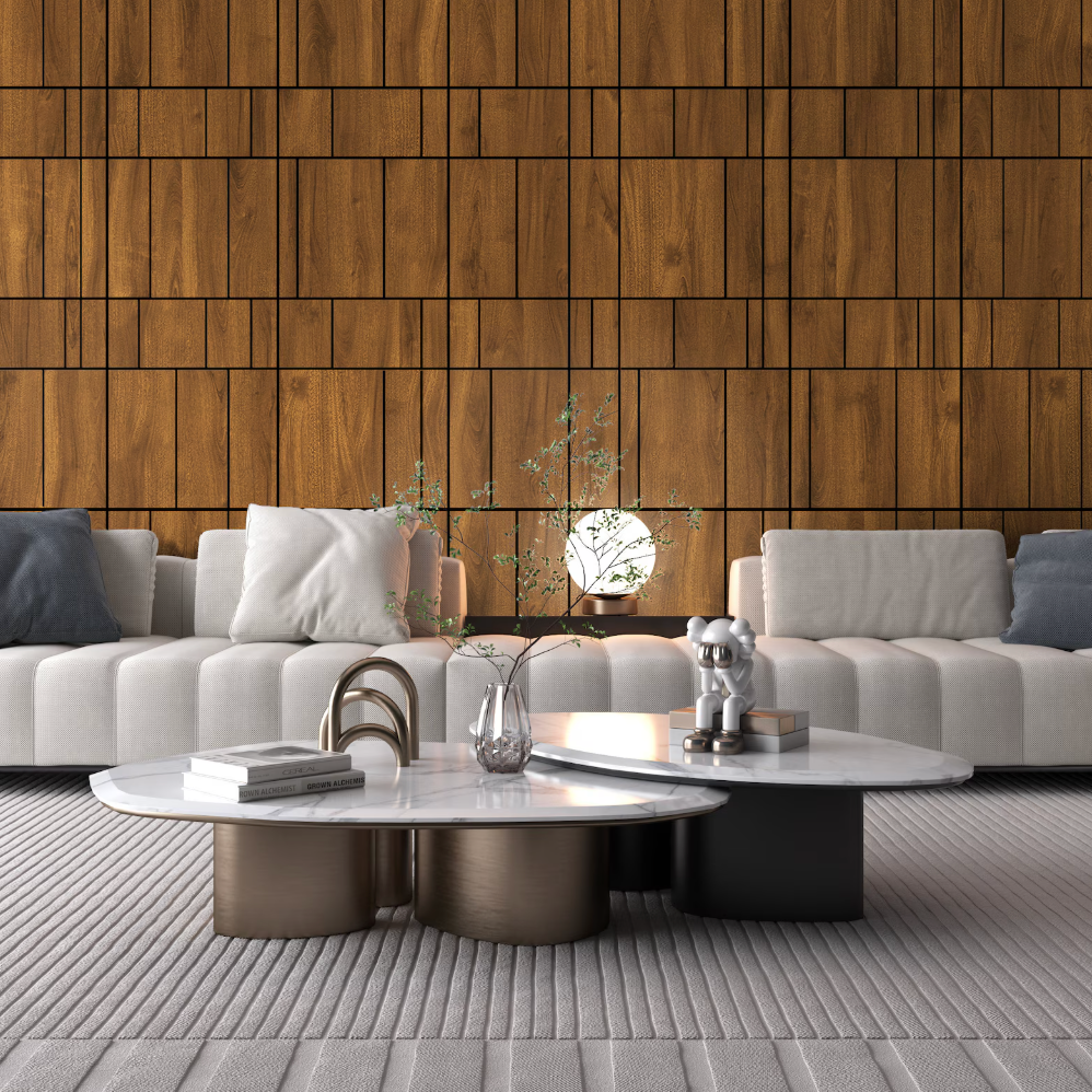 Pannelli decorativi in legno 3d, pannelli da parete 3D, facile installazione Dim Gray Pannelli traforati