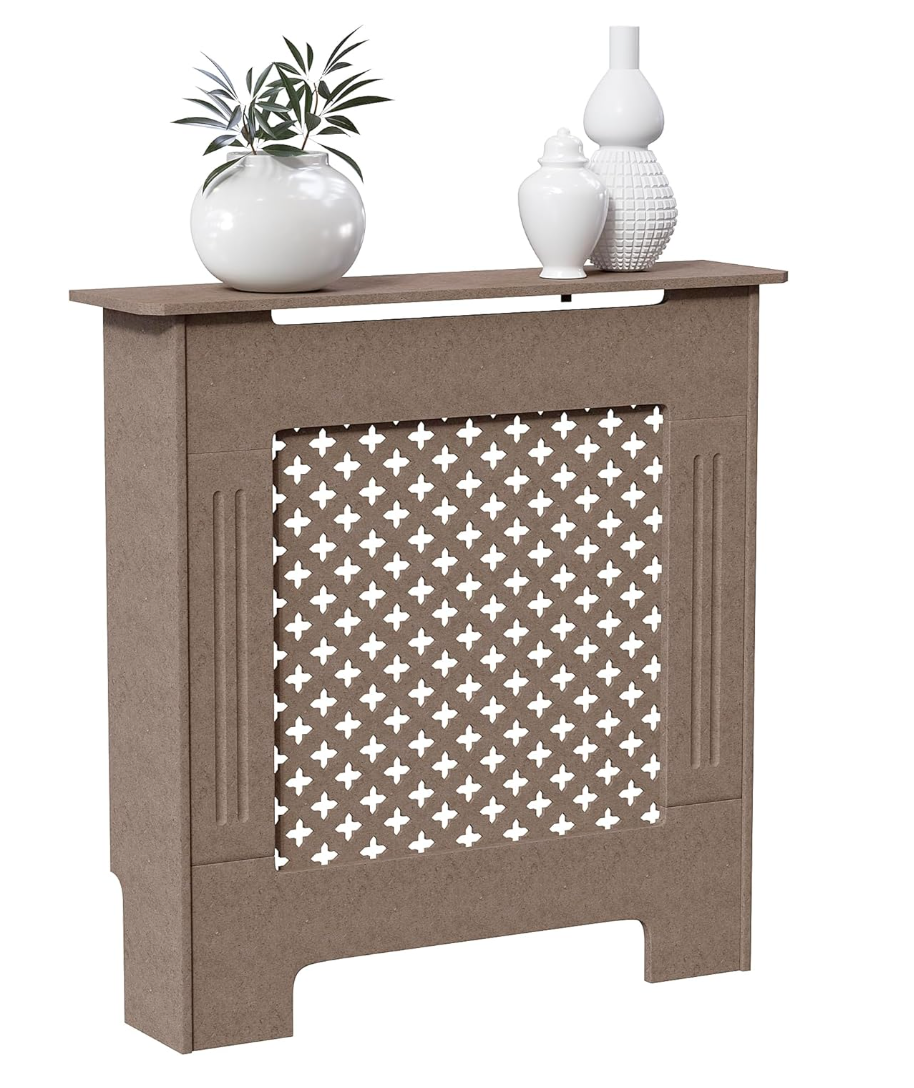 copritermosifone in mdf da verniciare small Copertura non finita Tradizionale Non Verniciata MDF copriradiatore, Grande Dim Gray Pannelli traforati