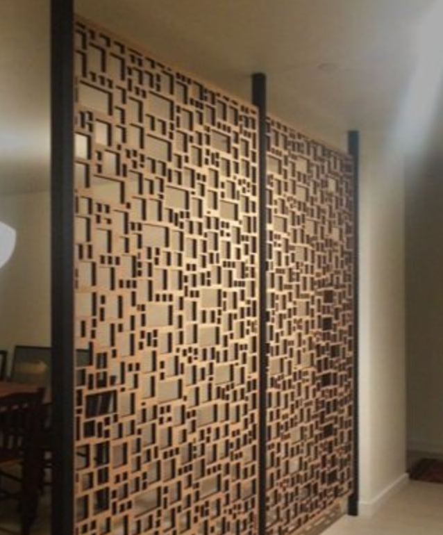 barcellona pannello moderno o legno traforato non verniciati interni esterni taglio laser decorazione casa, quadro, fai da te, separè (Copia) Dim Gray Pannelli traforati