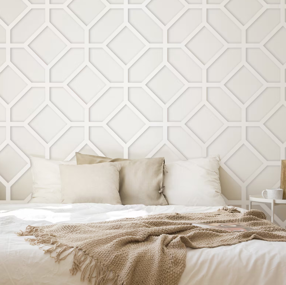 Esagoni Pannelli murali in legno 3D, facili da installare, pannelli tridimensionali, pannelli murali, Panelli 3D, pannelli murali decorativi Light Gray Pannelli traforati
