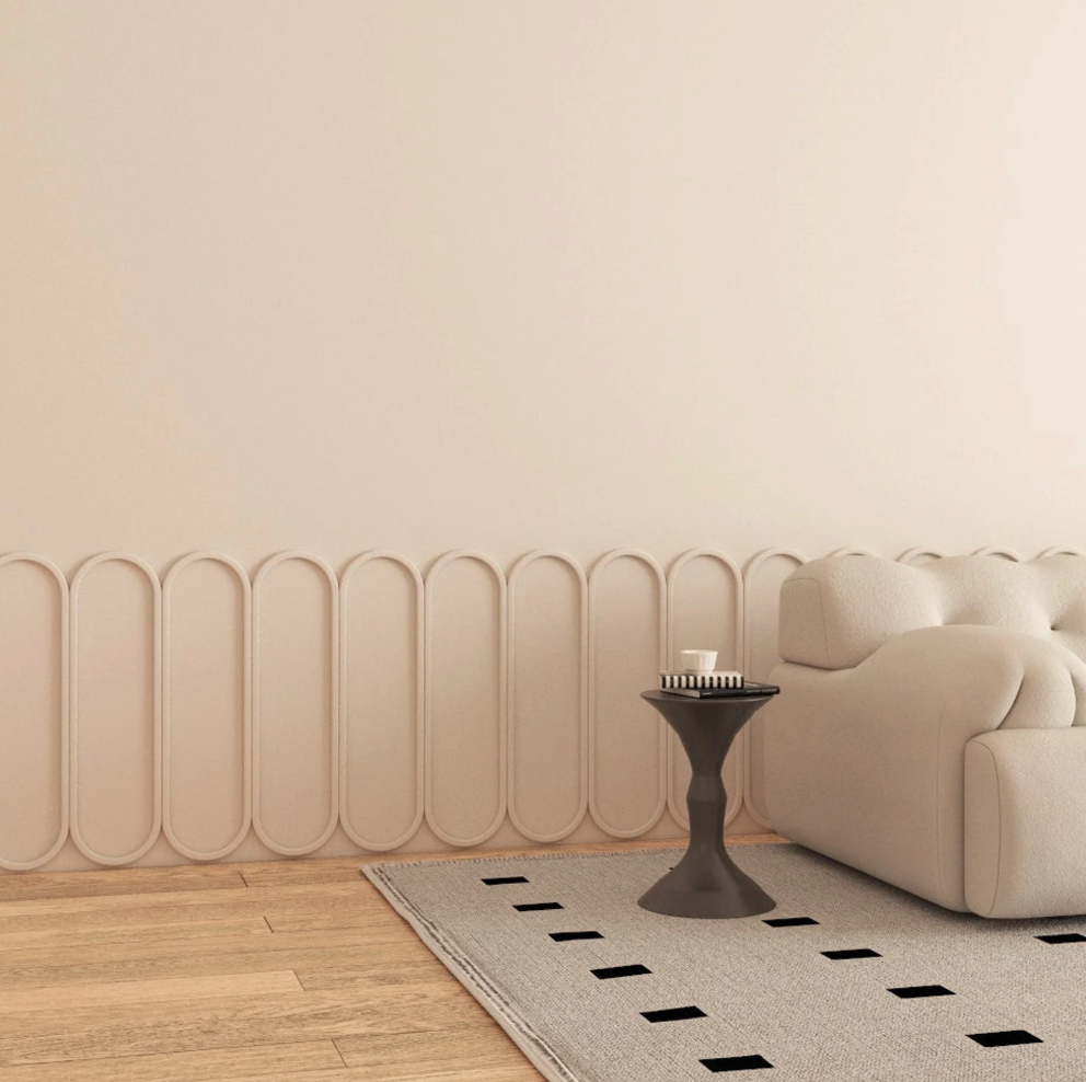 capsule Pannelli murali in legno 3D, facili da installare, pannelli tridimensionali, pannelli murali, Panelli 3D, pannelli murali decorativi Gray Pannelli traforati