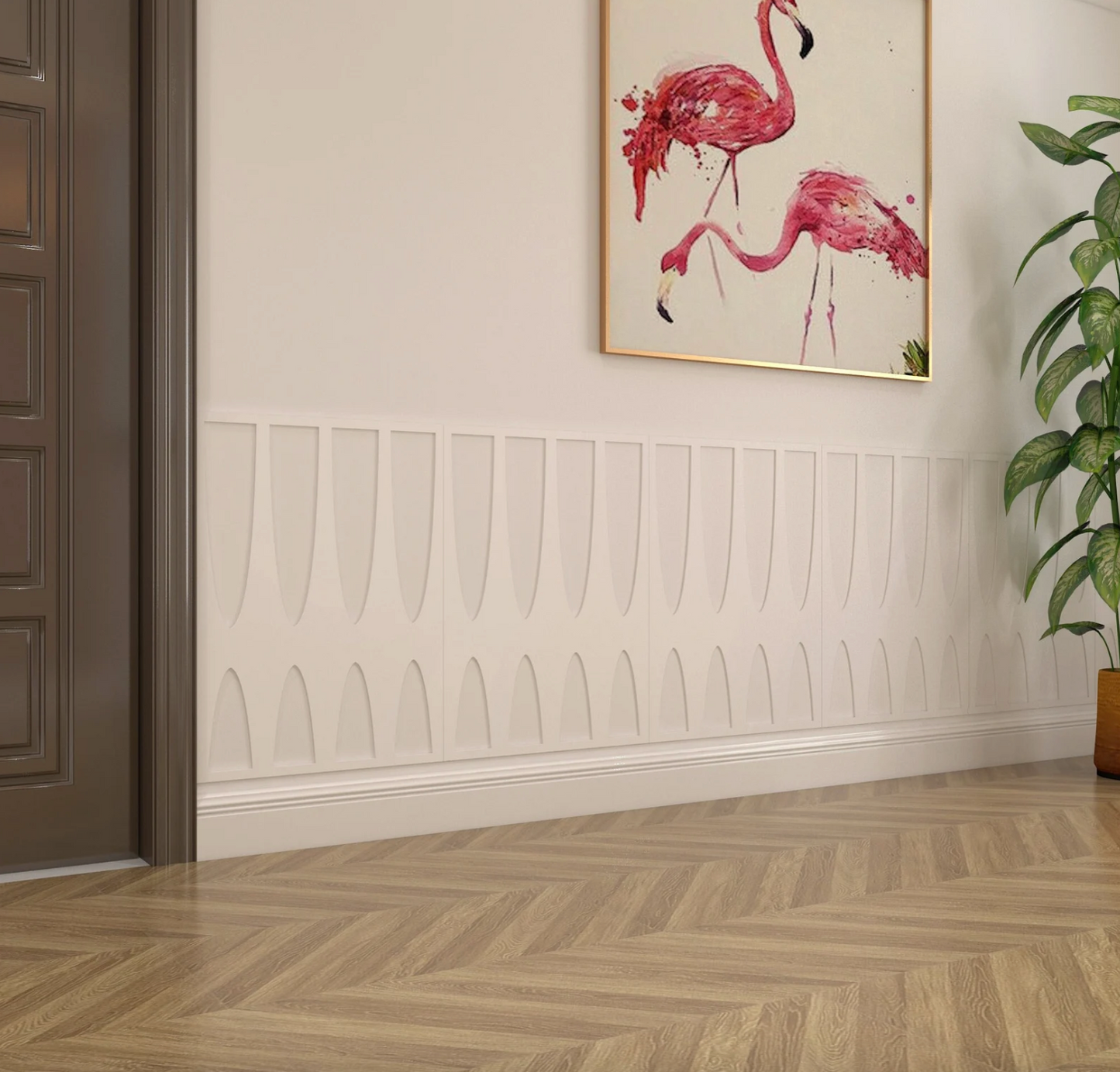 wright Pannelli murali in legno 3D, facili da installare, pannelli tridimensionali, pannelli murali, Panelli 3D, pannelli murali decorativi Tan Pannelli traforati