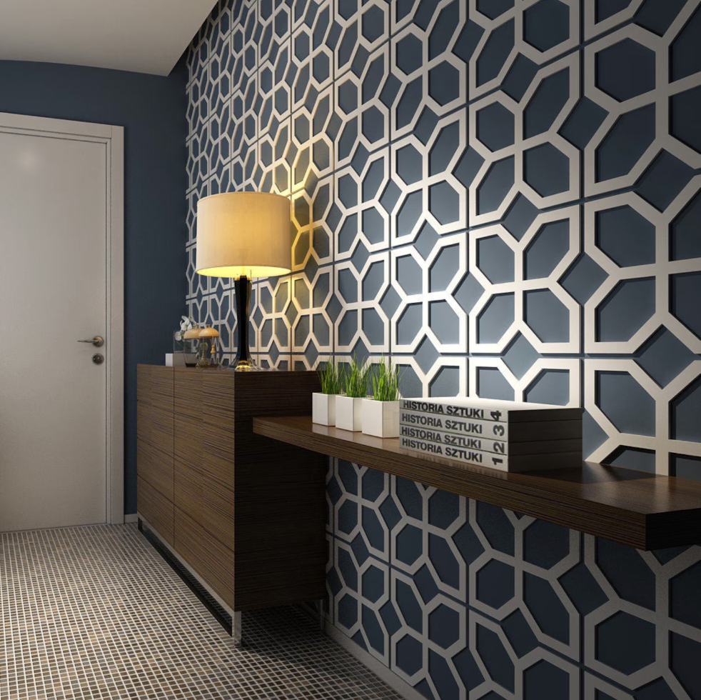 fiori boiserie murale boiserie Pannelli murali in legno 3D, facili da installare, pannelli tridimensionali, pannelli murali, Panelli 3D, pannelli murali decorativi Dark Slate Gray Pannelli traforati