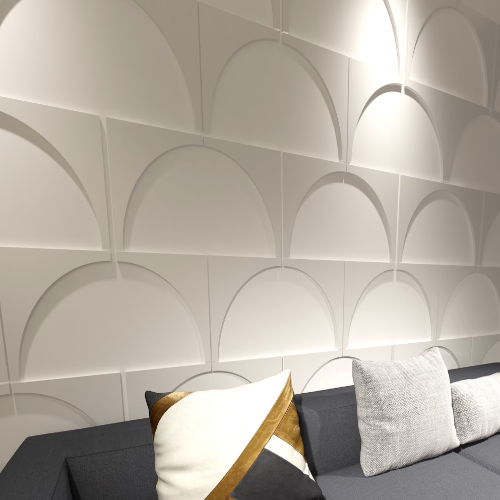 archi boiserie murale boiserie Pannelli murali in legno 3D, facili da installare, pannelli tridimensionali, pannelli murali, Panelli 3D, pannelli murali decorativi Dark Gray Pannelli traforati