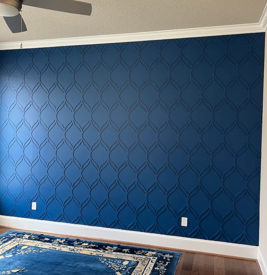 mid century boiserieArchi da parete 3D, parete decorativa tridimensionale, pannelli da parete con design artistico, decorazioni da parete moderne di metà secolo Dark Slate Gray Pannelli traforati