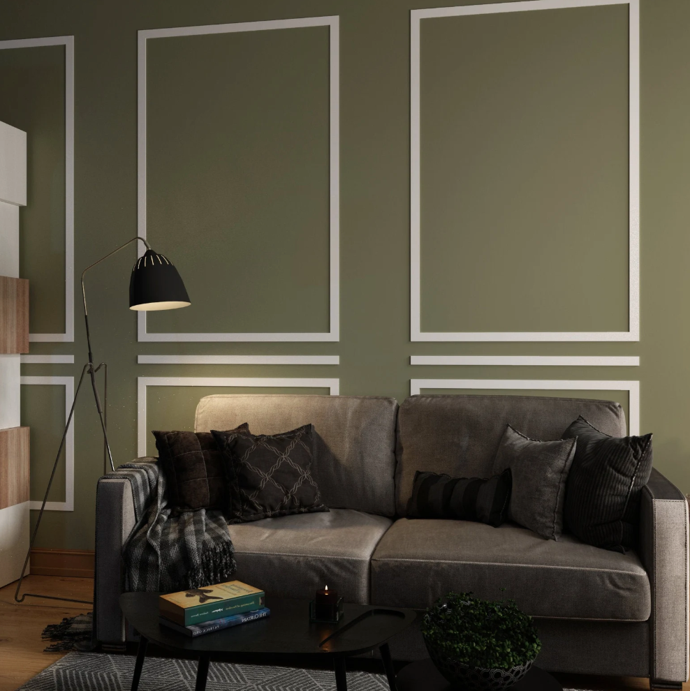 boiserie minimal , parete decorativa tridimensionale, pannelli da parete con design artistico, decorazioni da parete moderne di metà secolo Dark Slate Gray Pannelli traforati
