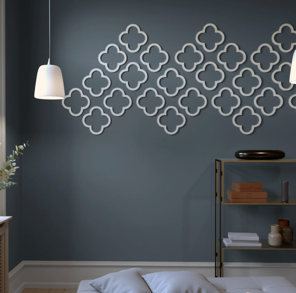 forme marocchine , bordi in legno, pannelli murali decorativi 3D, pannelli murali decorativi Dark Slate Gray Pannelli traforati