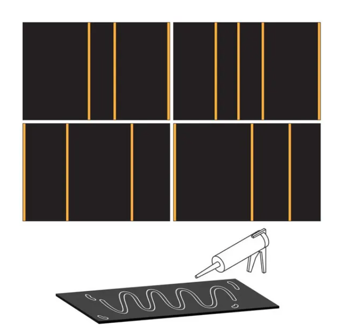 Pannelli decorativi mdf a specchio nero opaco e oro , pannelli da parete 3D, facile installazione Black Pannelli traforati