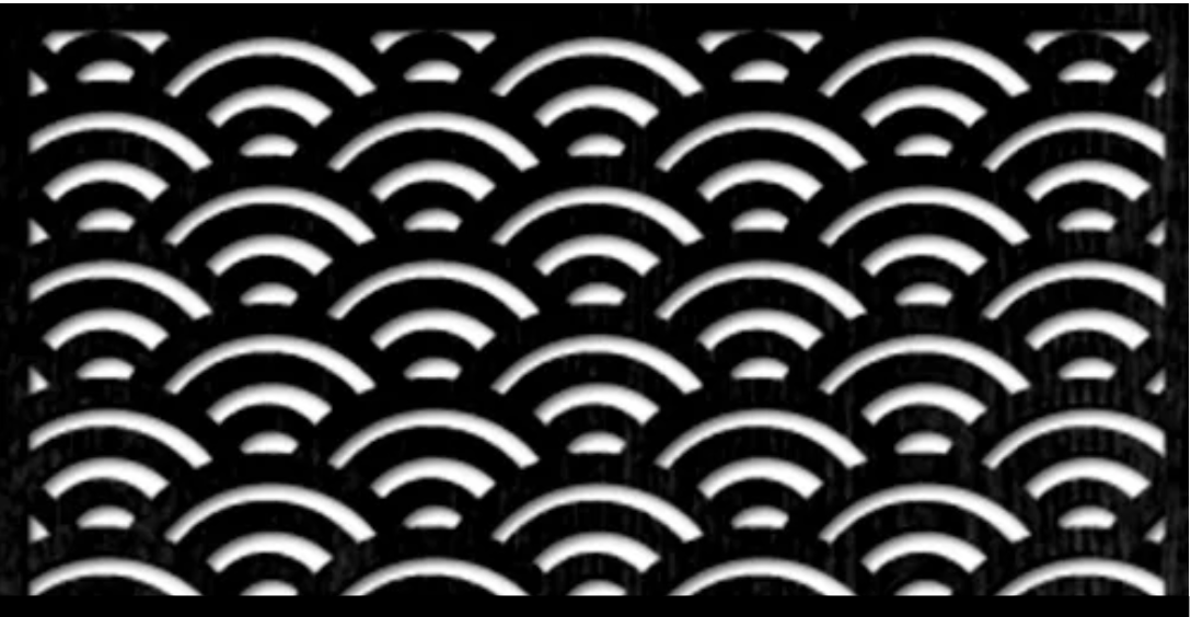 Pannello Copritermosifone onde 2 Traforato – MDF o Pioppo 4 mm copriradiatore ecologico green Black Pannelli traforati