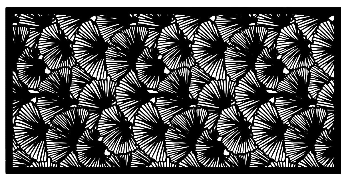 Top-Panel moderne Blätter oder perforiertes Holz unbemalt innen außen lasergeschnitten Wohndekoration, Bild, DIY, Trennwand