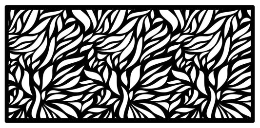 top panel modern leaves or perforated wood unpainted interior exterior laser cut home decoration, picture, DIY, divider