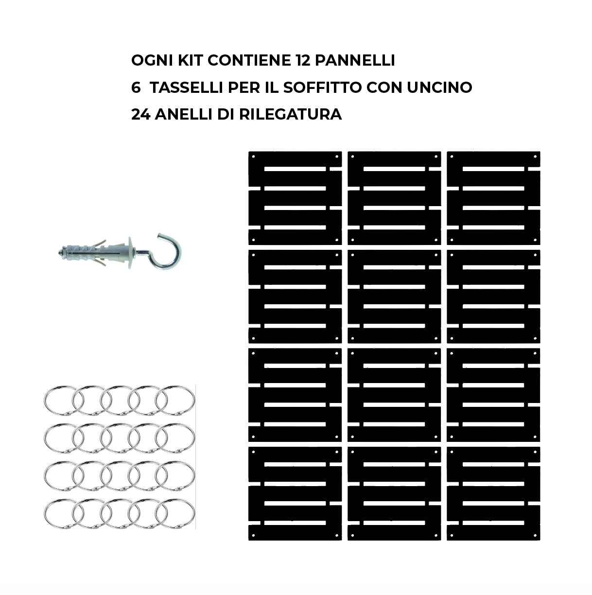 Paravento di separazione sospeso, Divisori a parete, Pannelli divisori, Parete modulare in legno, Parete divisoria sospesa, Pannelli interni moderni