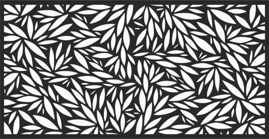 top panel modern leaves or perforated wood unpainted interior exterior laser cut home decoration, picture, DIY, divider